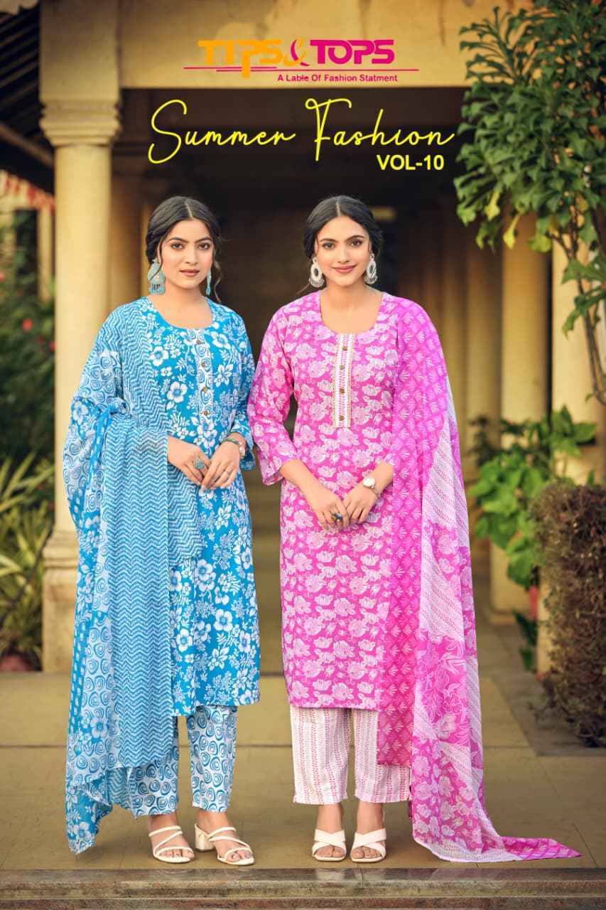 Tips & Tops Summer Fashion Vol-10 Cotton Readymade Suit (6 pcs Catalogue)