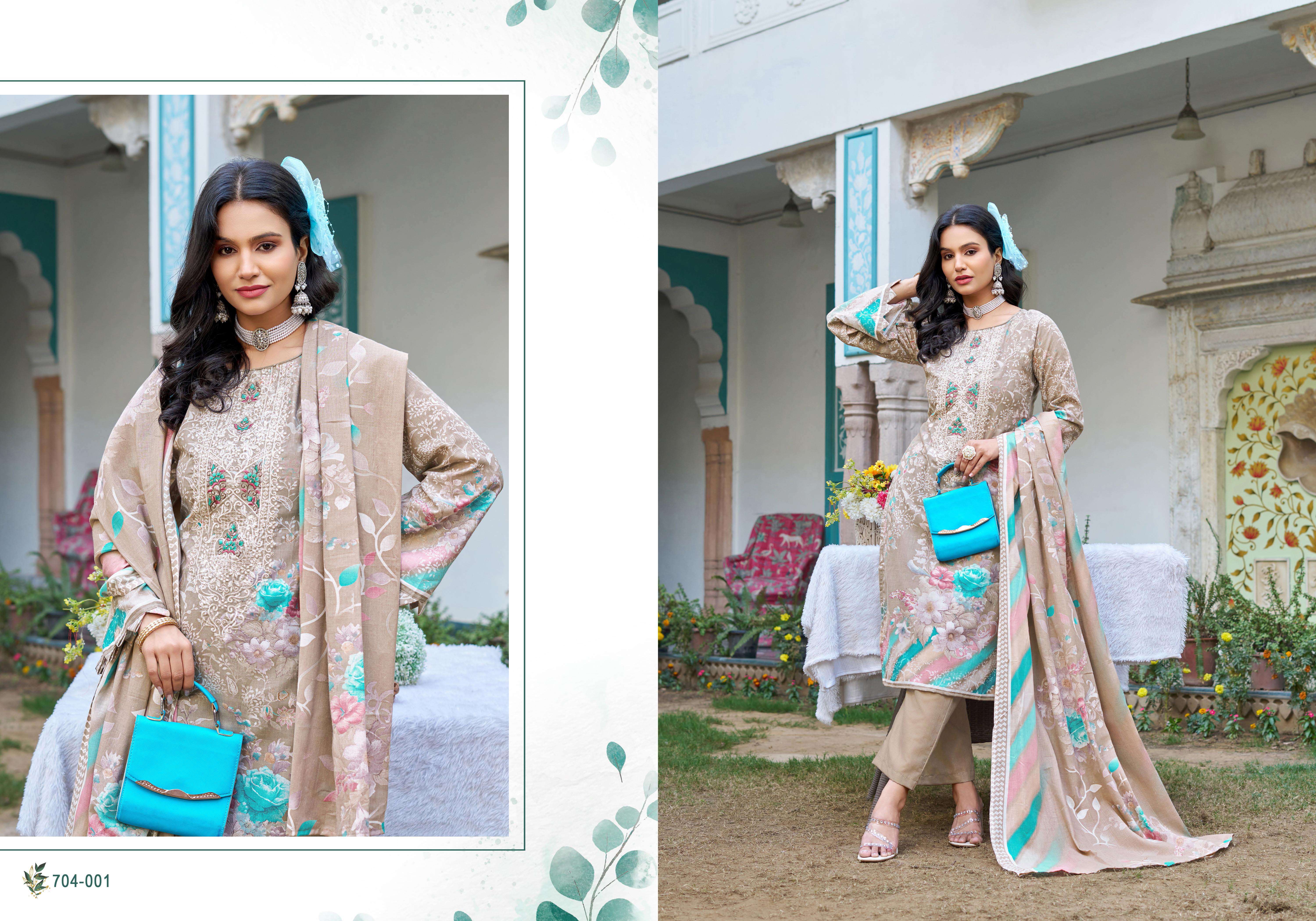 Zulfat Farah Vol-2 Pure Cotton Dress Material (8 pcs Catalogue)