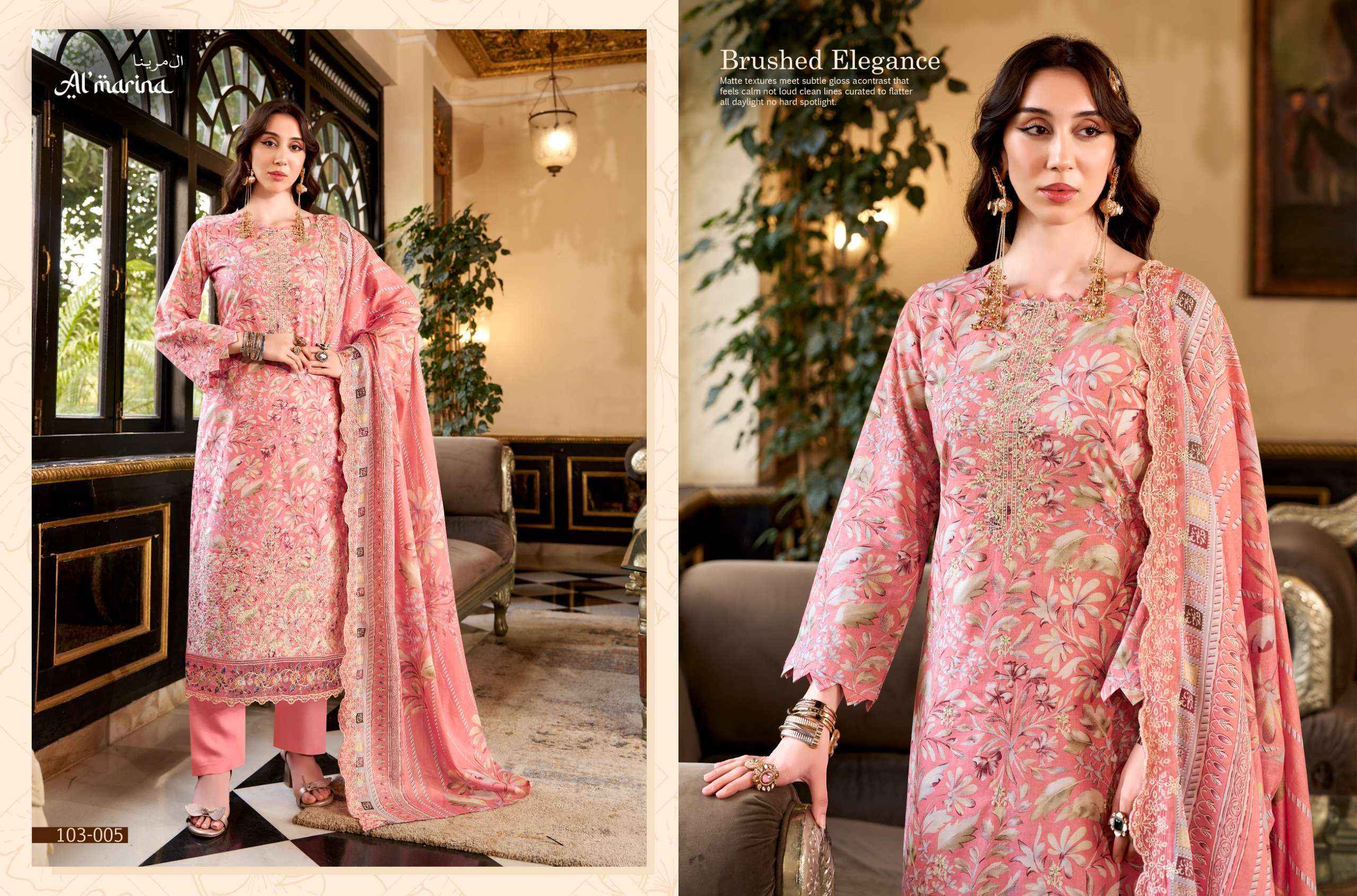 Al Marina Chikankari Vol-2 Cotton Dress Material (6 pcs Catalogue)