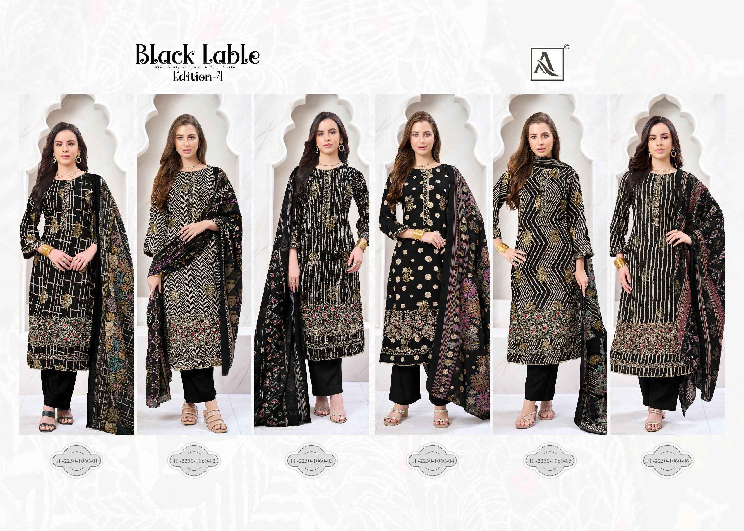 Alok Black Lable Edition-4 Rayon Dress Material (6 pcs Catalogue)