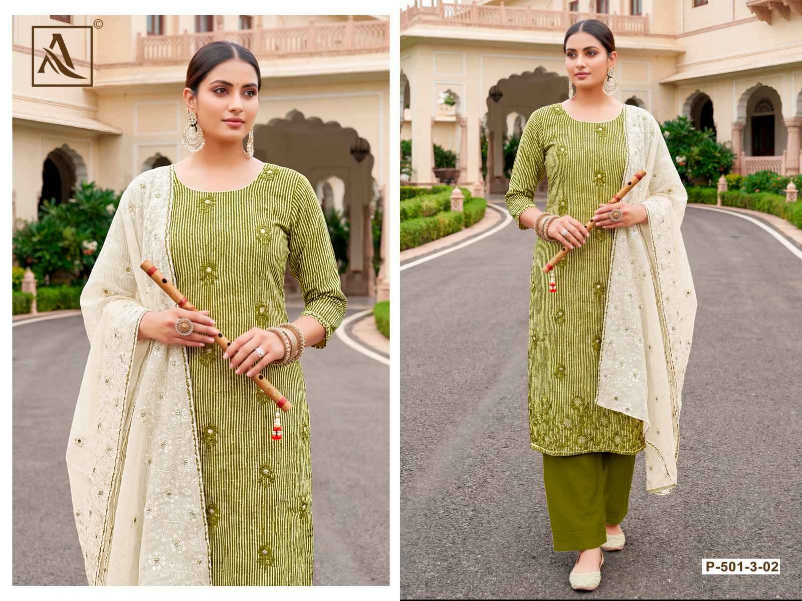 Alok Sufi Zam Dress Material (4 pcs Catalogue)