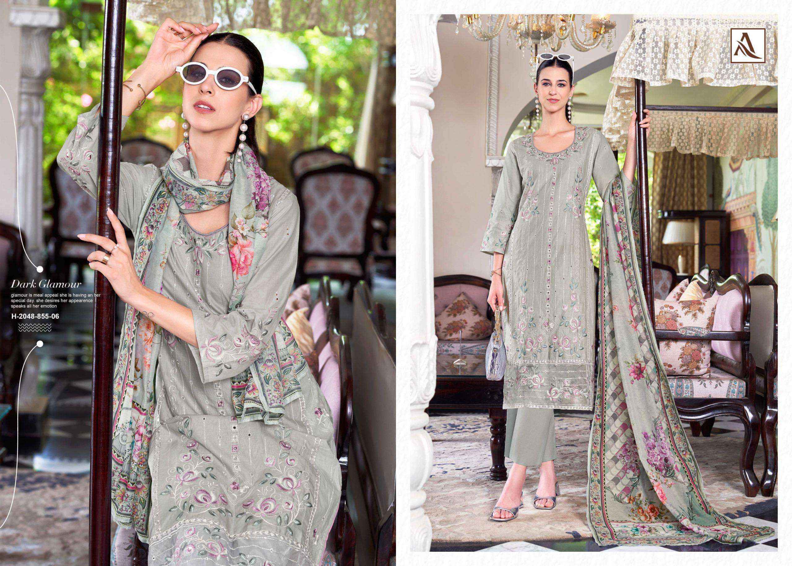 Alok The Libas Lawn Cotton Dress Material (7 pcs Catalogue)