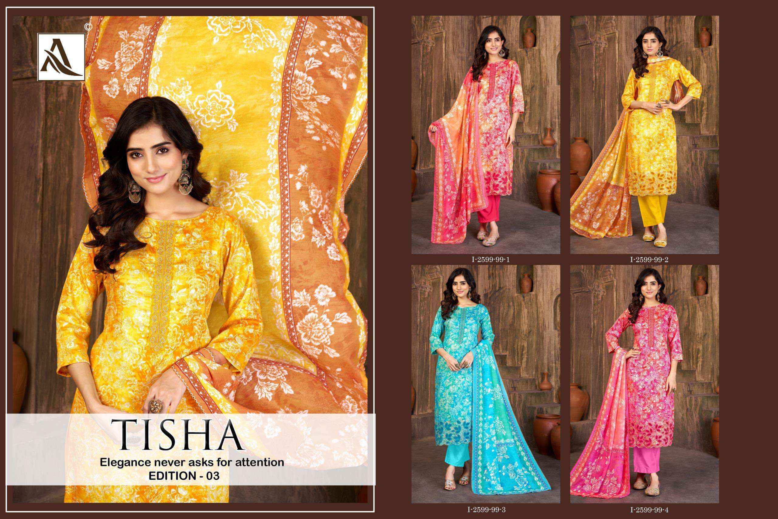 Alok Tisha Edition-3 Jam Cotton Dress Material (4 pcs Catalogue)