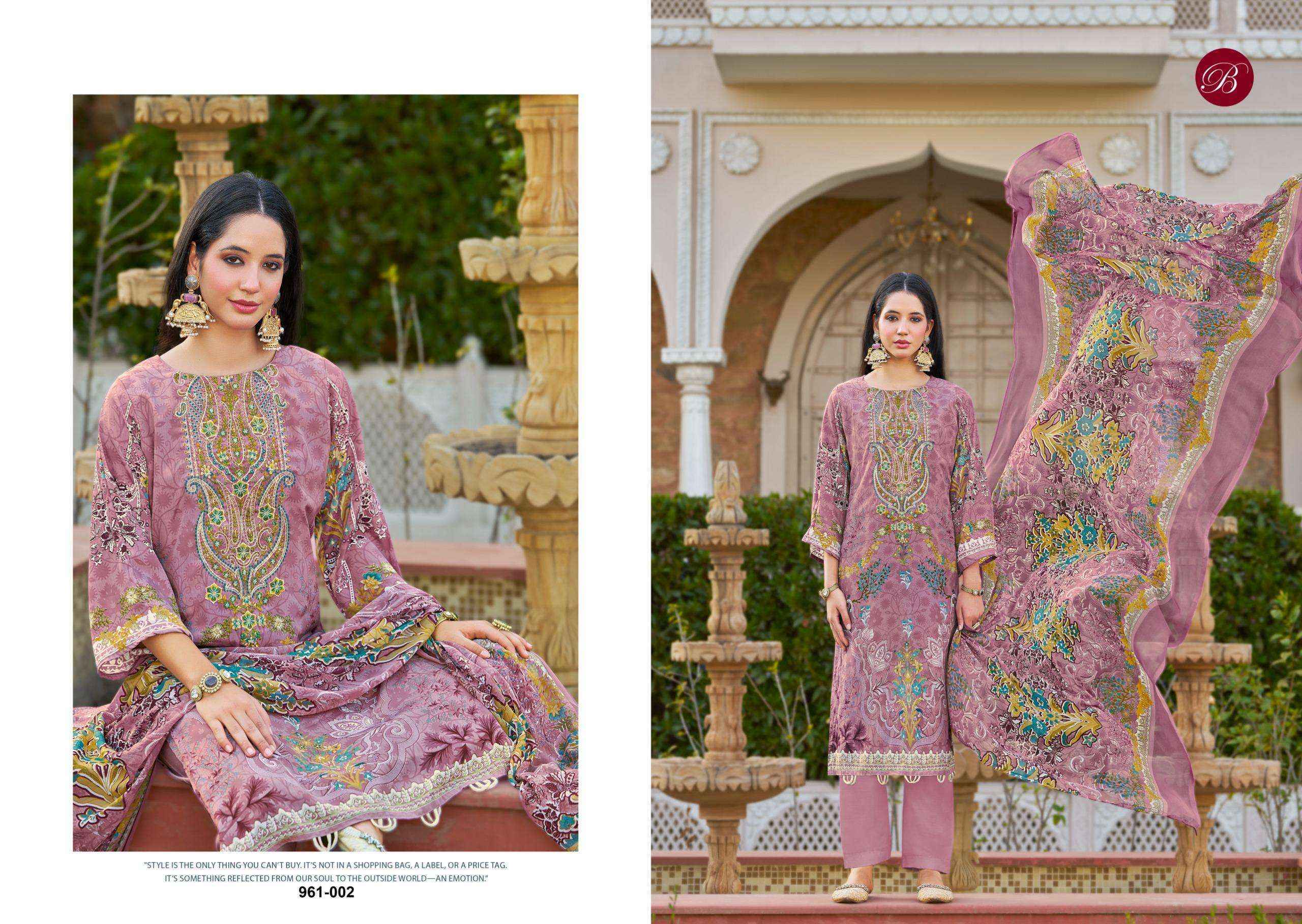 Belliza Gazal Vo- 2 Crepe Dress Material (8 pcs Cataloge)