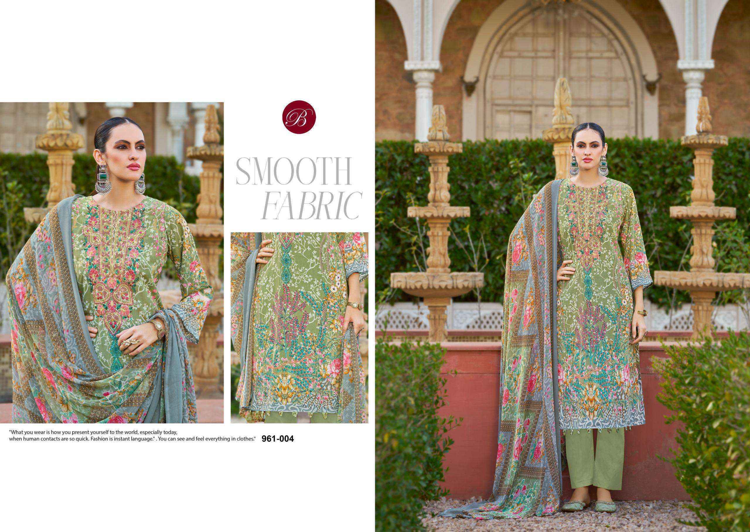 Belliza Gazal Vo- 2 Crepe Dress Material (8 pcs Cataloge)