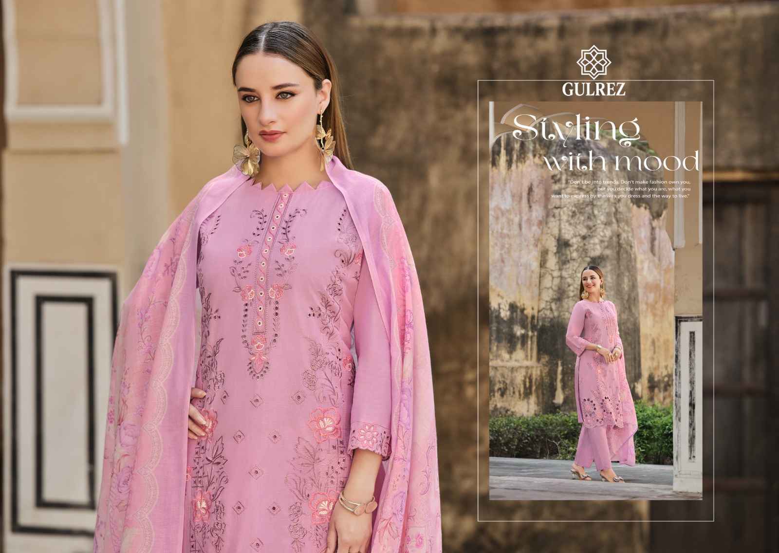 Belliza Gulrez Jade Ombre Nooria Readymade Cotton Dress (6 pcs Catalogue)