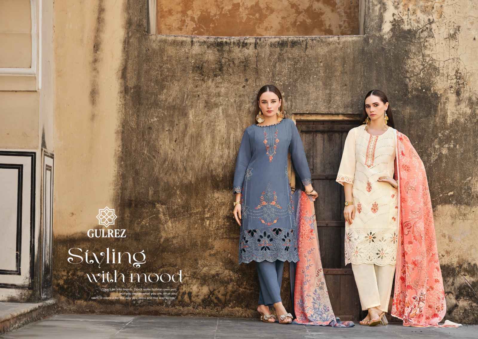 Belliza Gulrez Jade Ombre Nooria Readymade Cotton Dress (6 pcs Catalogue)