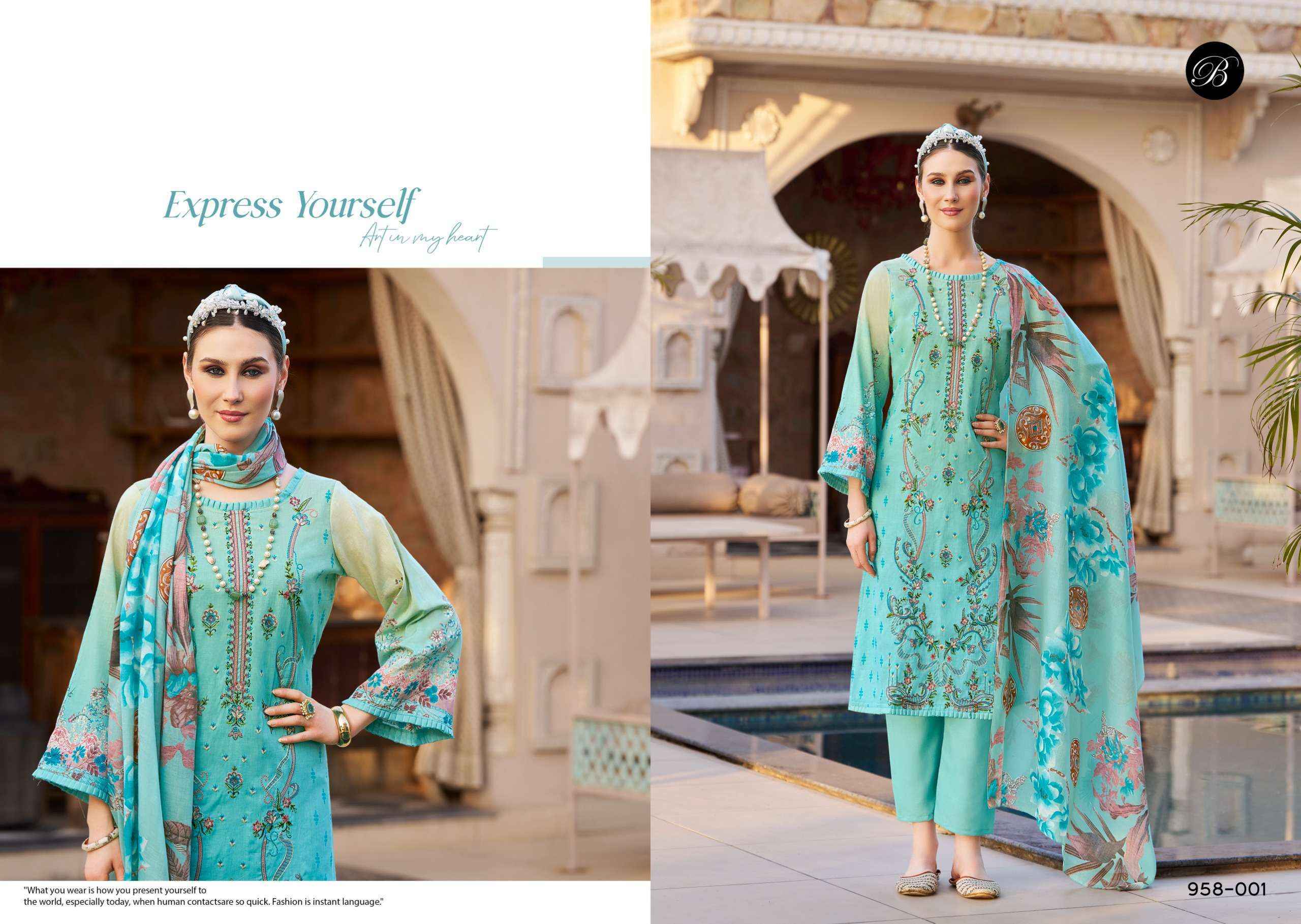 Belliza Ishara Vol-2 Cotton Dress Material (6 pcs Cataloge)