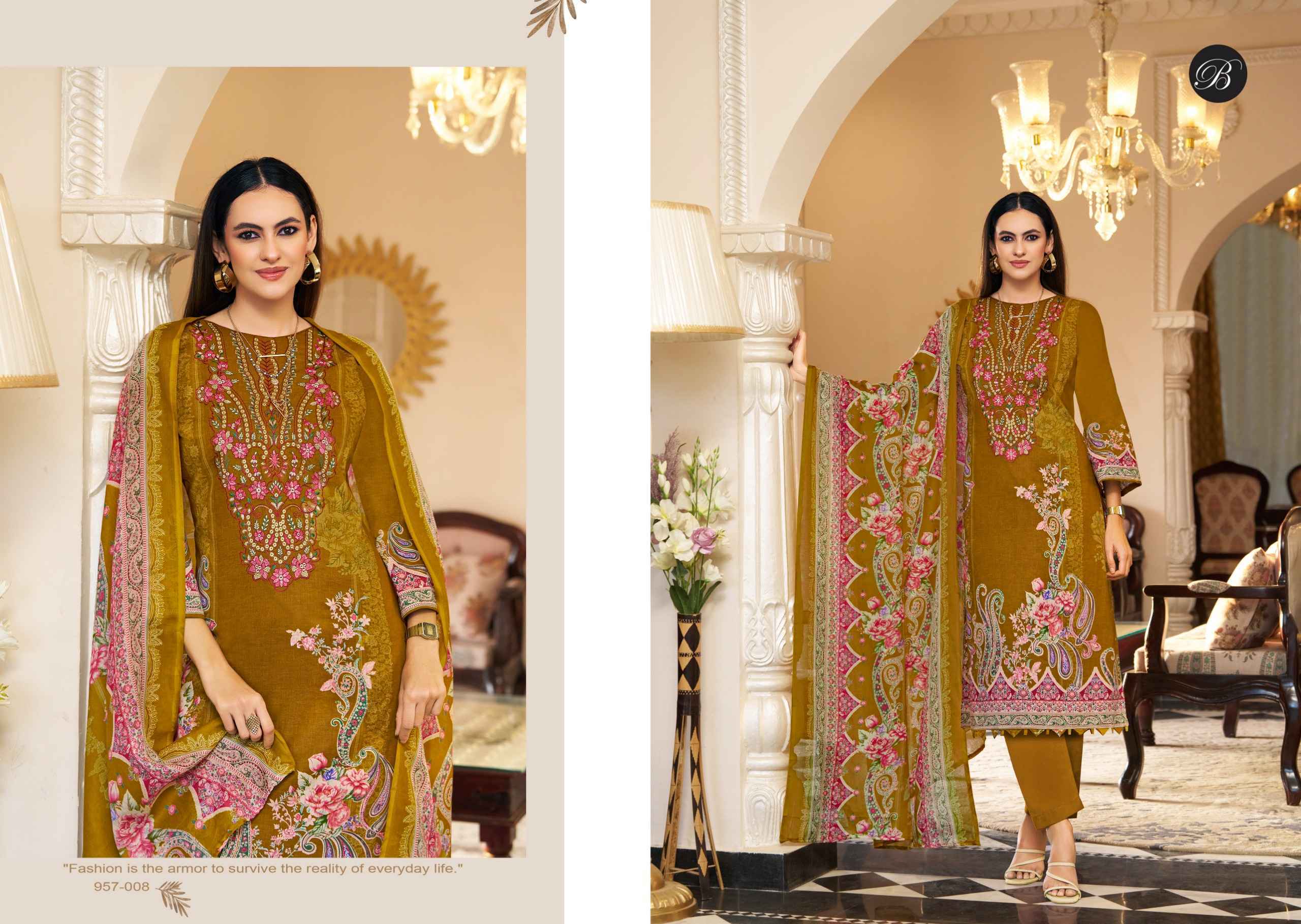 Belliza Naira Vol-134 Cotton Dress Material (8 pcs Cataloge)