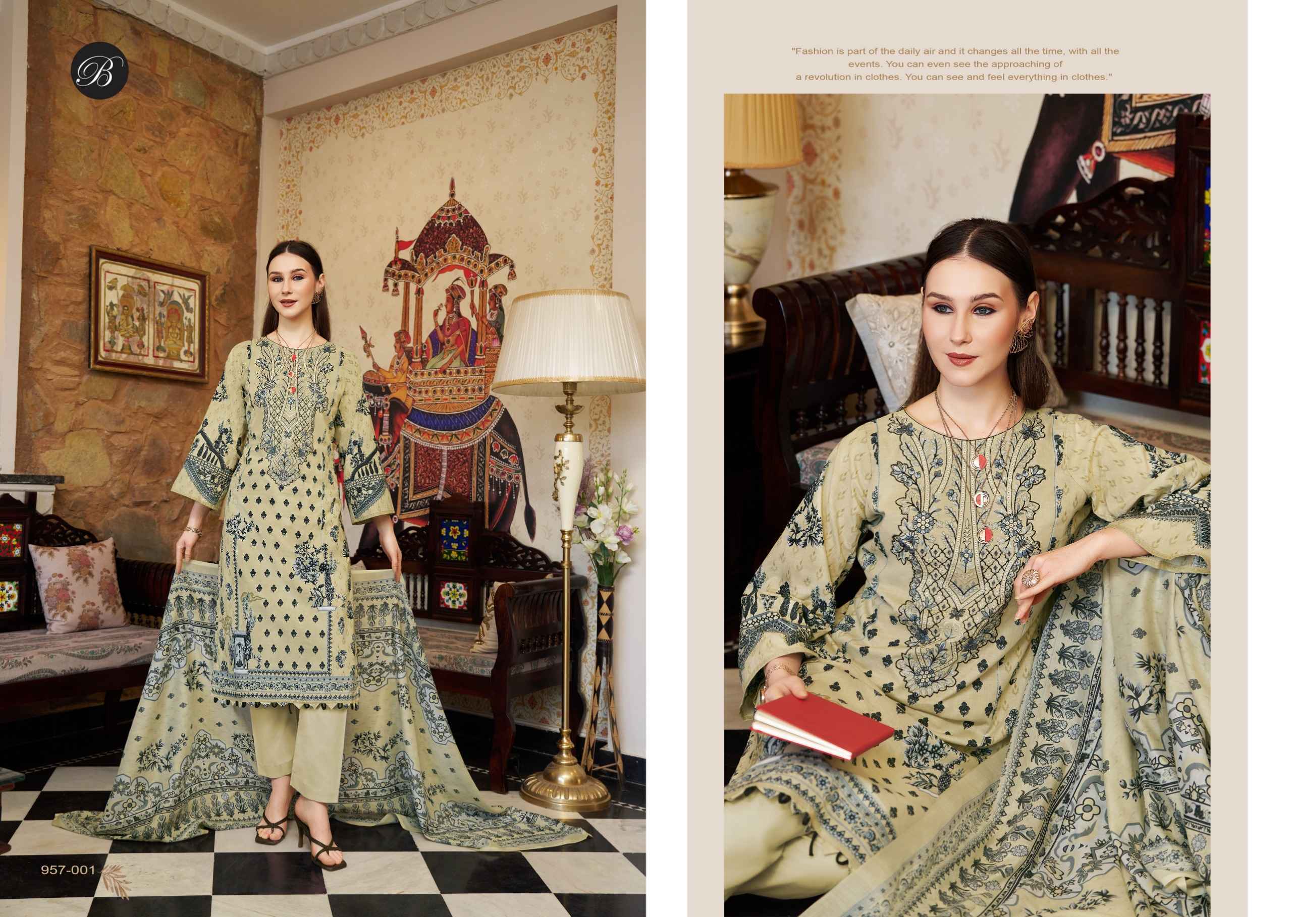Belliza Naira Vol-134 Cotton Dress Material (8 pcs Cataloge)