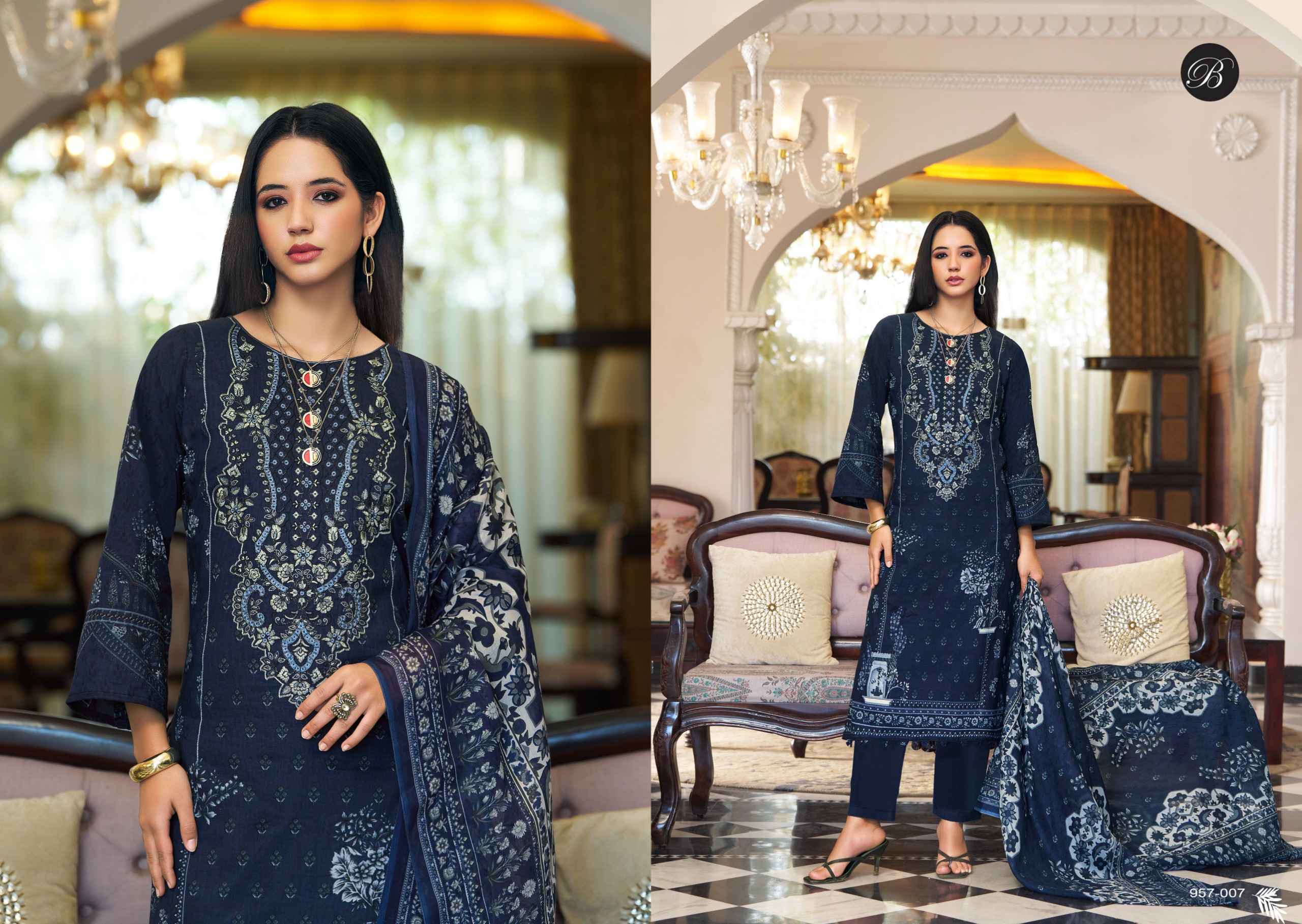 Belliza Naira Vol-134 Cotton Dress Material (8 pcs Cataloge)