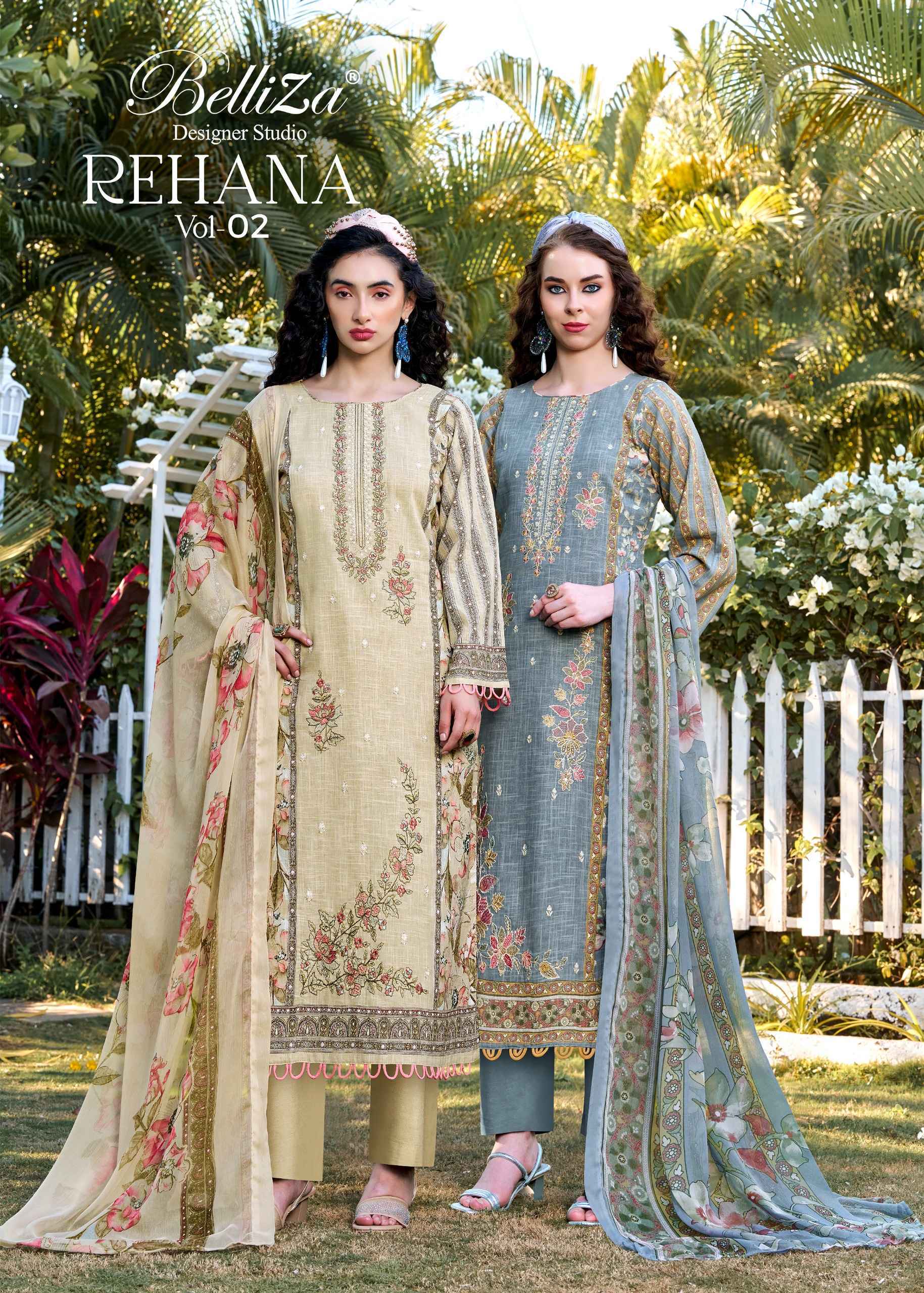 Belliza Rehana Vol-2 Cotton Dress Material (6 pcs Catalogue)