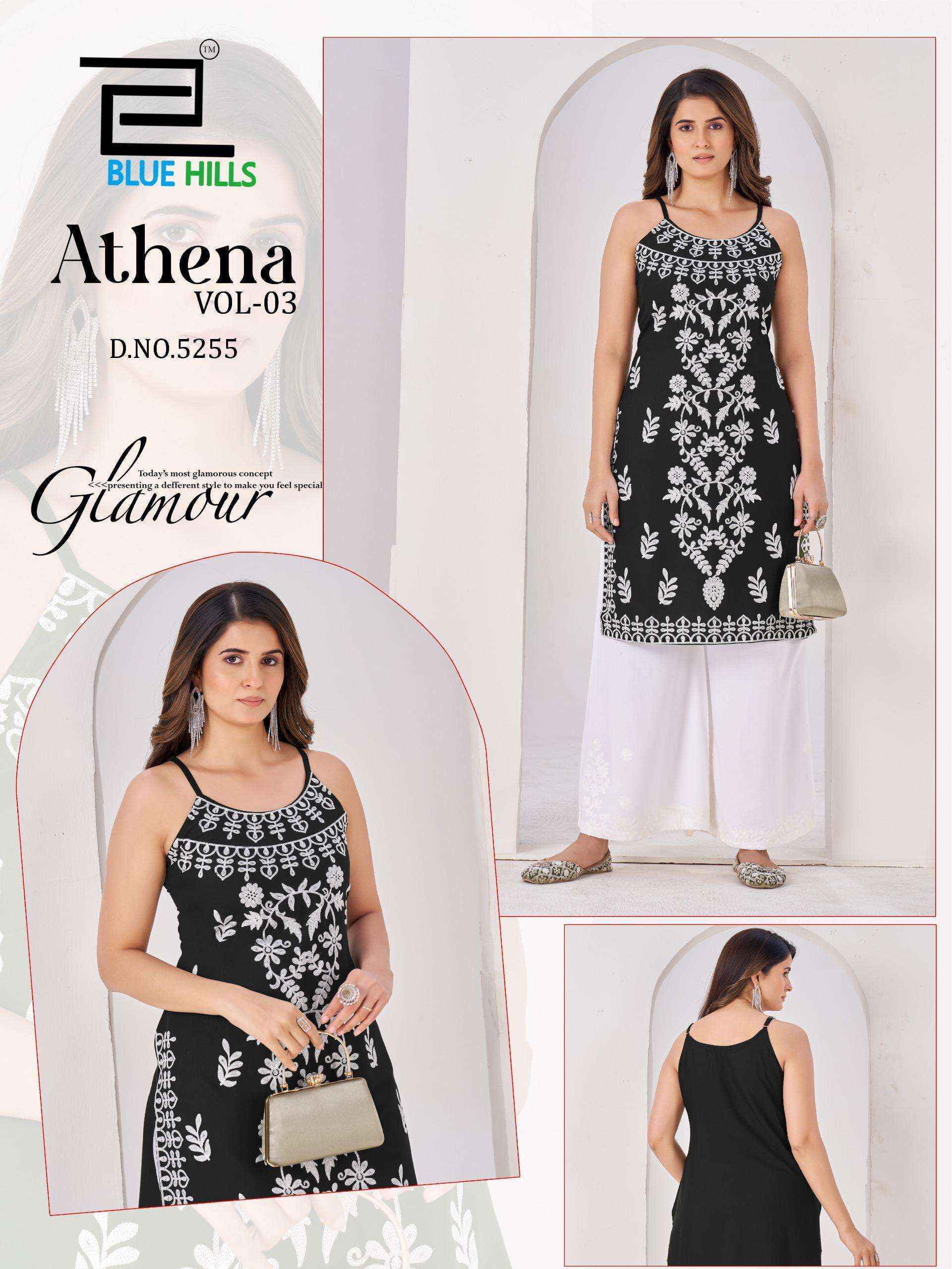 Blue Hills Athena Vol-3 Rayon Kurti (6 pcs Catalogue)