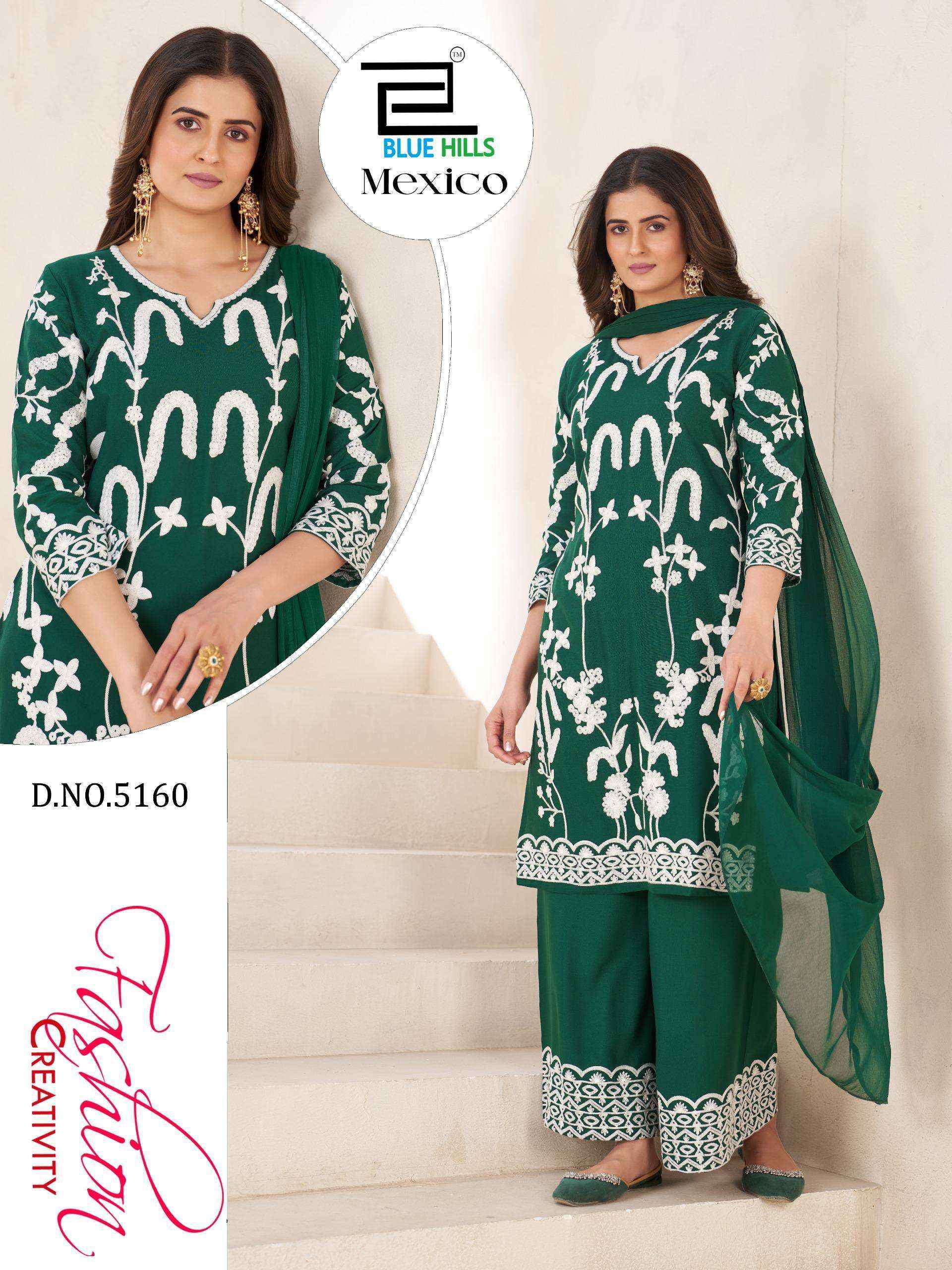 Blue Hills Mexico Rayon Readymade Suit (4 pcs Catalogue)