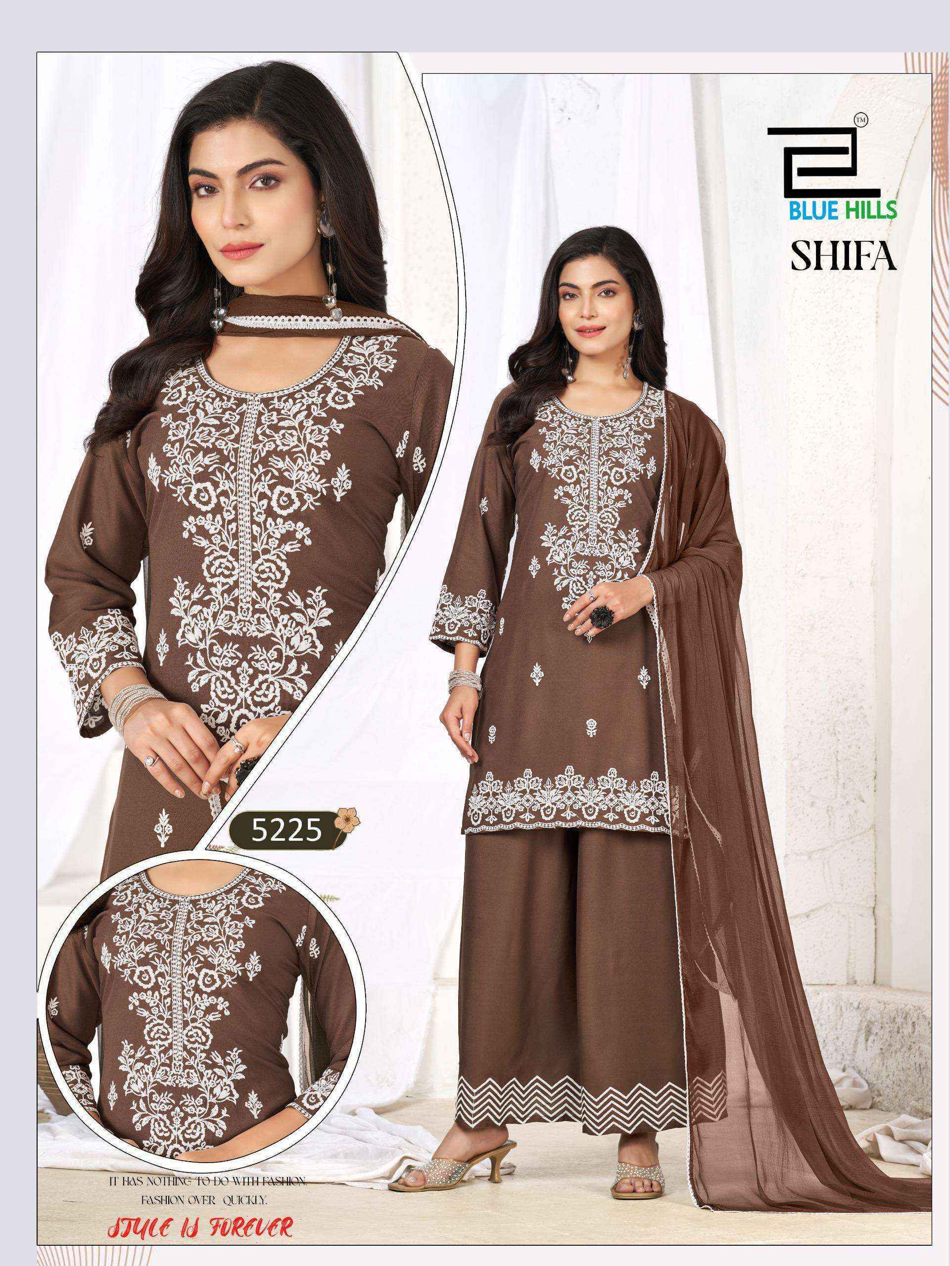 Blue Hills Shifa Rayon Readymade Suit (4 pcs Catalogue)