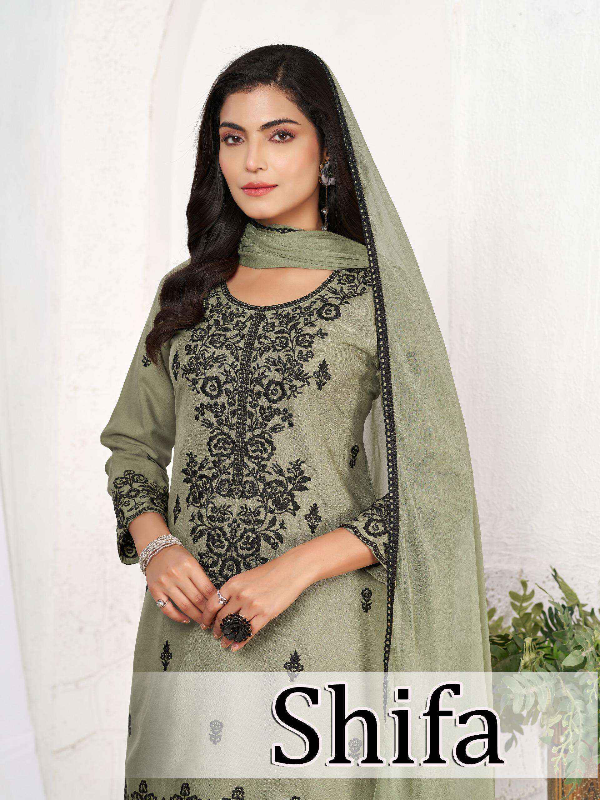 Blue Hills Shifa Rayon Readymade Suit (4 pcs Catalogue)
