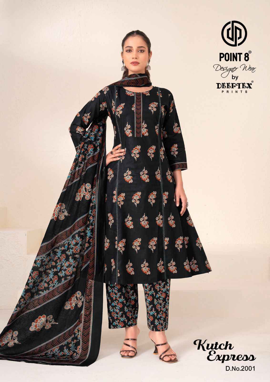 Deeptex Kutch Express Vol-2 Cotton Readymade Suit (8 pcs Catalogue)