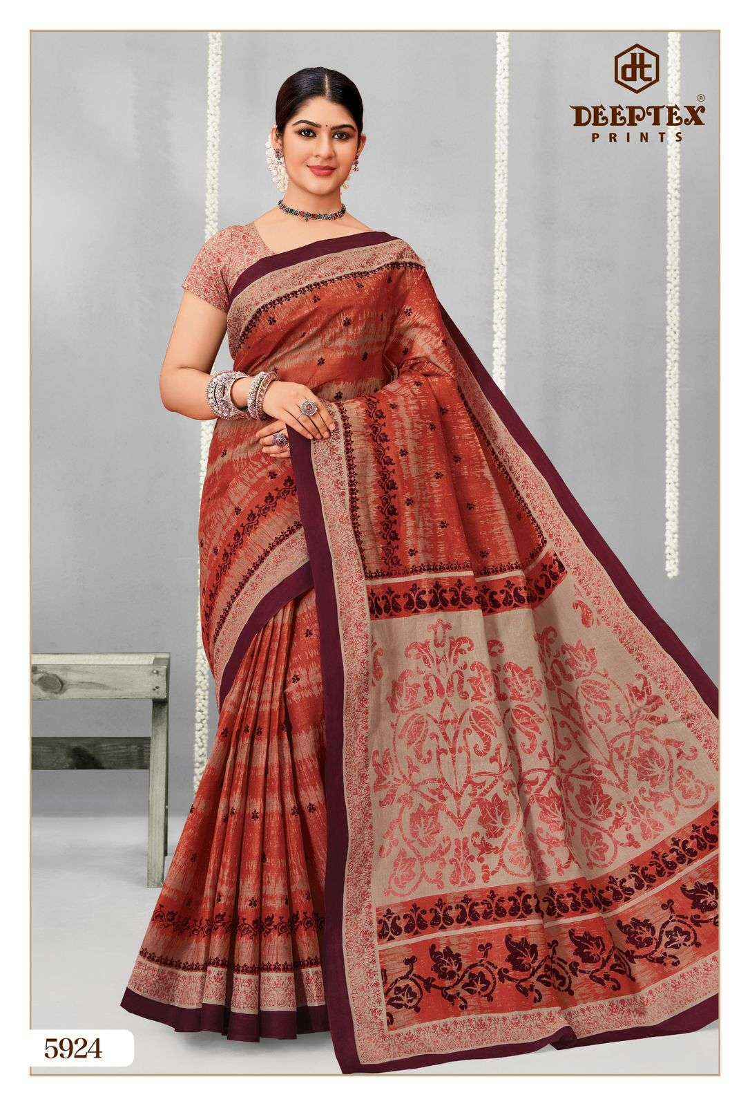 Deeptex Mother India Vol-59 Cotton Saree (30 pcs Catalogue)