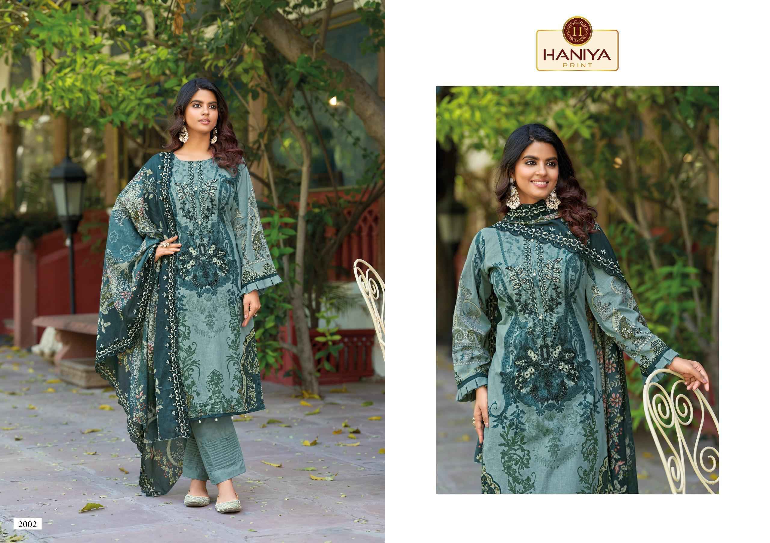Haniya Print Falak e Naaz Cotton Dress Material (8 pcs Catalogue)
