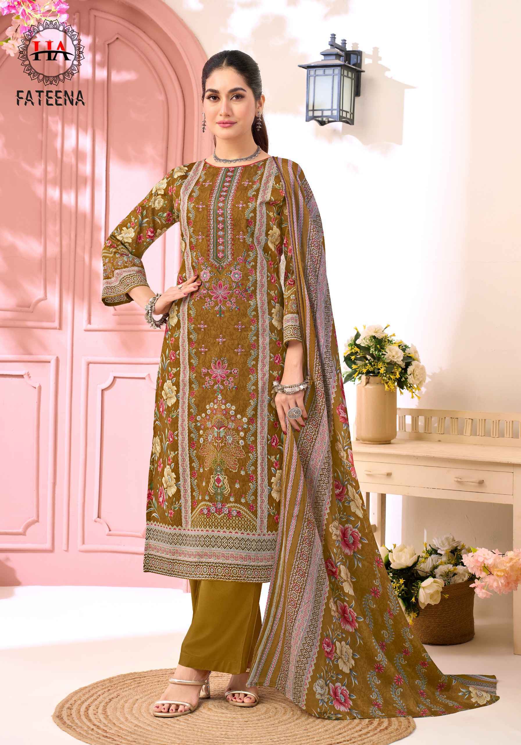 Harshit Fashion Fateena Zam Cotton Dress Material (6 pcs Catalogue)