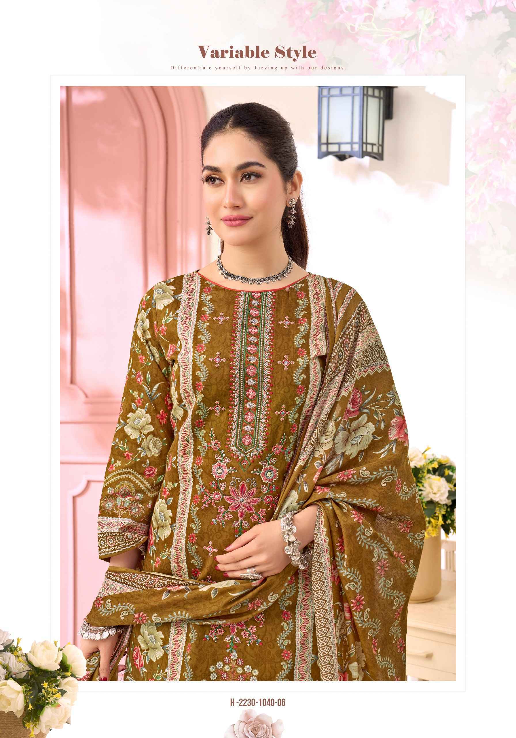 Harshit Fashion Fateena Zam Cotton Dress Material (6 pcs Catalogue)