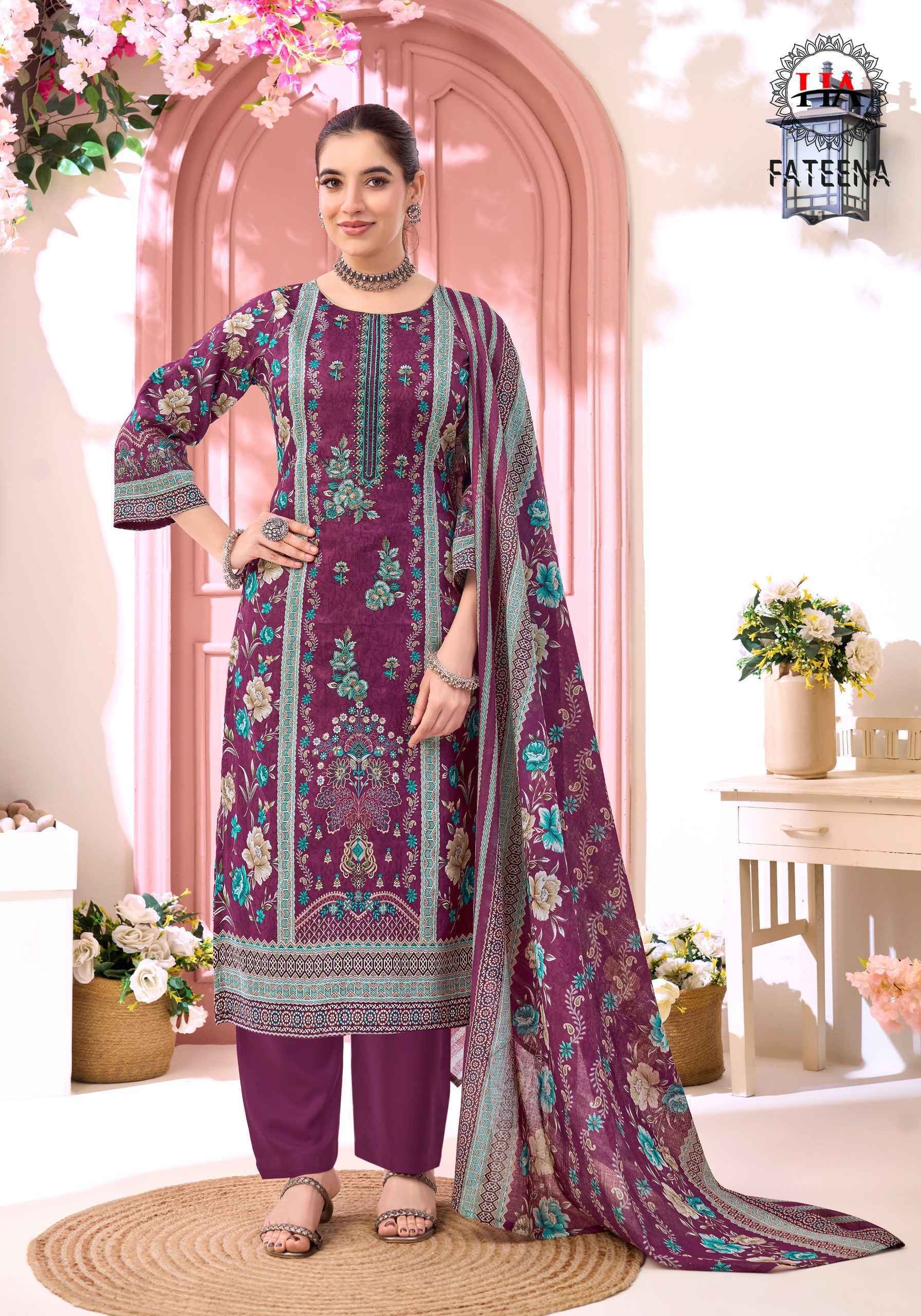 Harshit Fashion Fateena Zam Cotton Dress Material (6 pcs Catalogue)