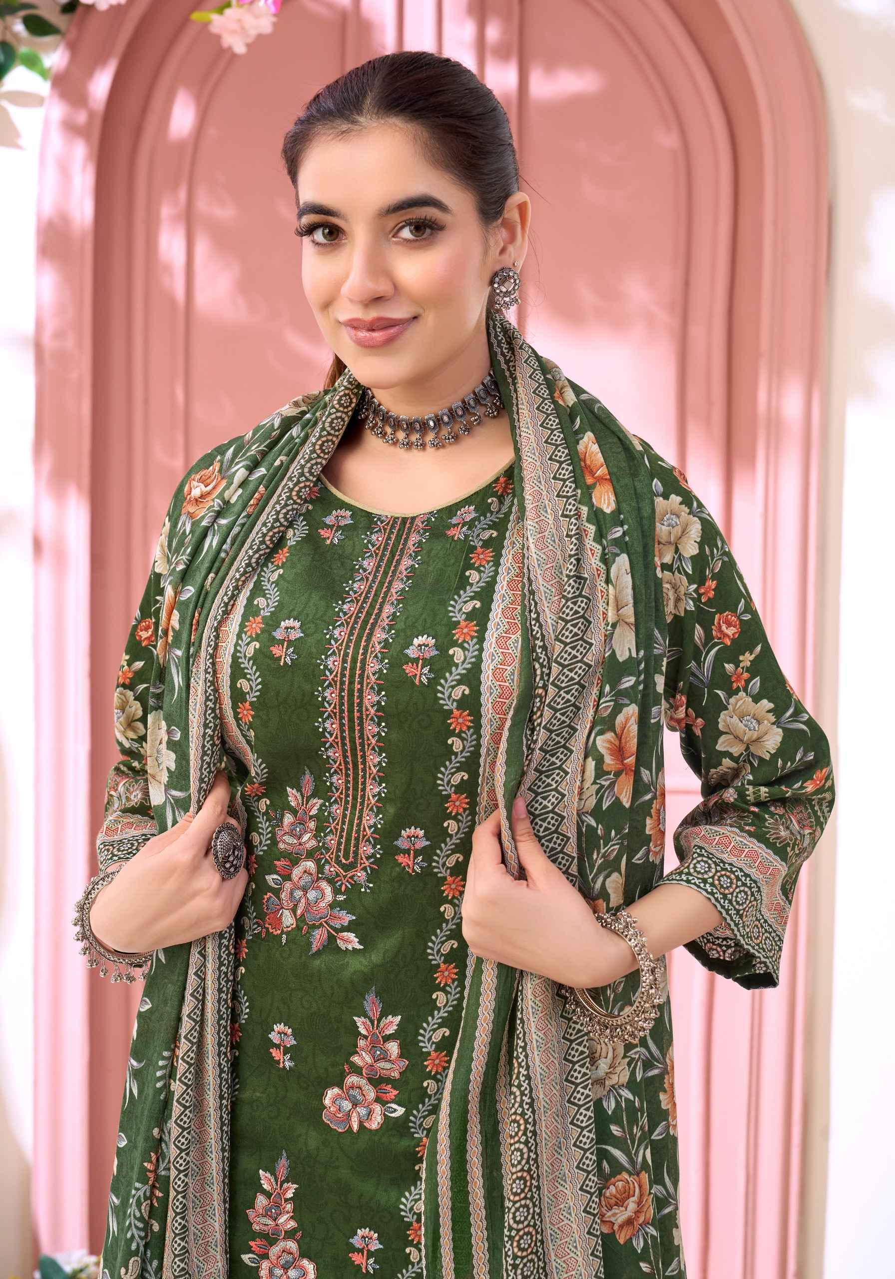 Harshit Fashion Fateena Zam Cotton Dress Material (6 pcs Catalogue)