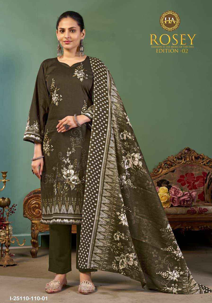 Harshit Fashion Rosey Edition-2 Jam Cotton Dress Material (6 pcs Catalogue)