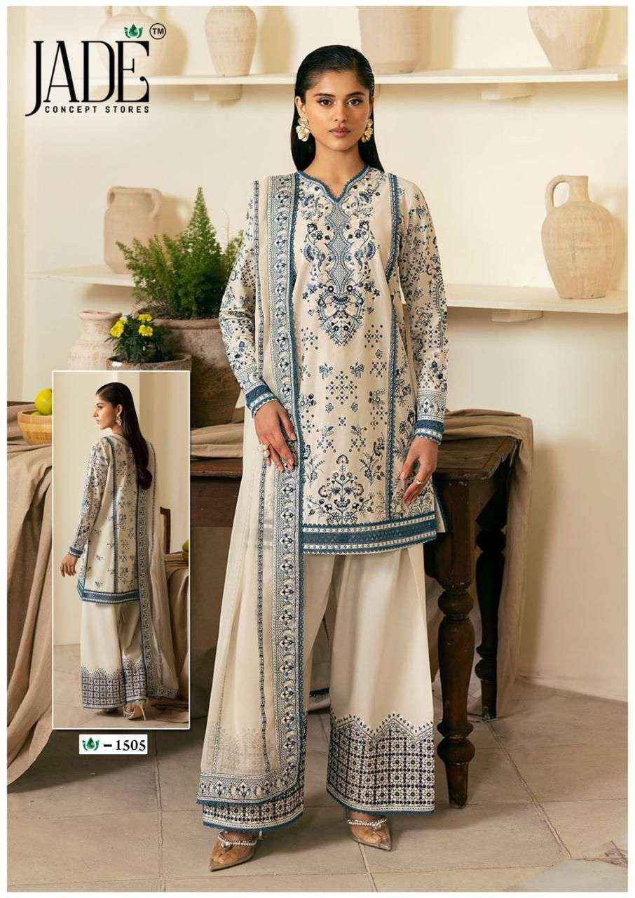 Jade Crimson Vol-15 Lawn Cotton Dress Material (6 pc Cataloge)