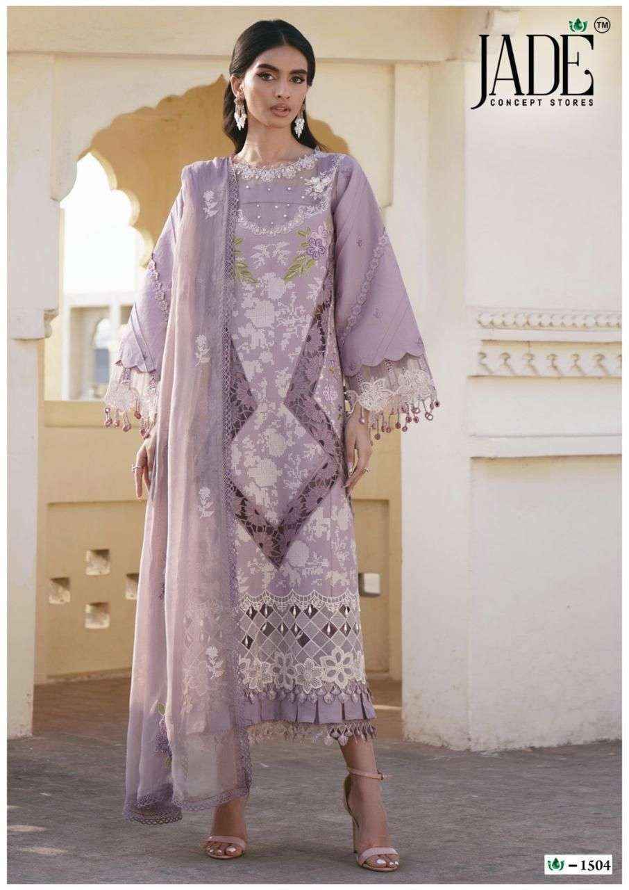Jade Crimson Vol-15 Lawn Cotton Dress Material (6 pc Cataloge)