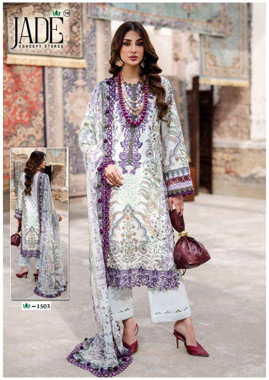 Jade Crimson Vol-15 Lawn Cotton Dress Material (6 pc Cataloge)