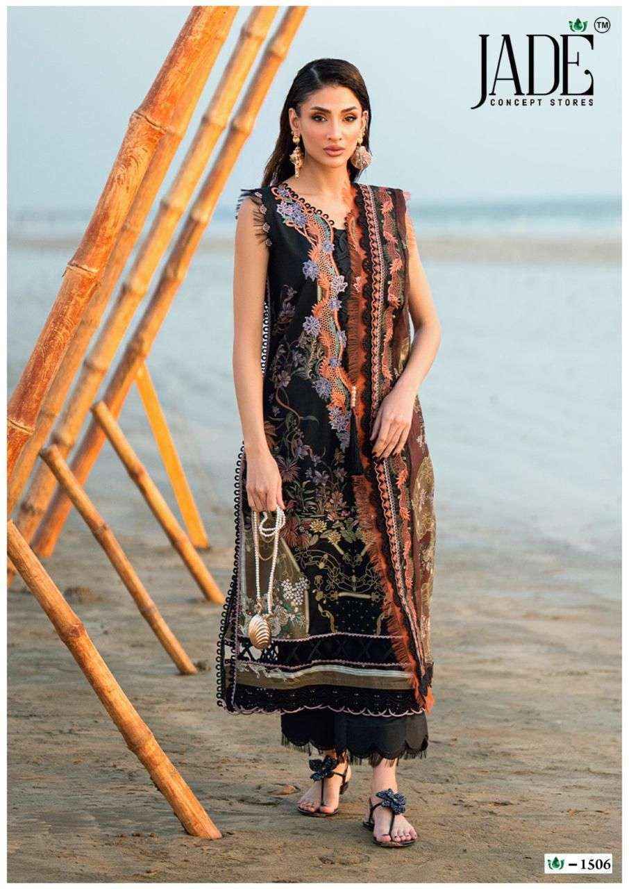 Jade Crimson Vol-15 Lawn Cotton Dress Material (6 pc Cataloge)
