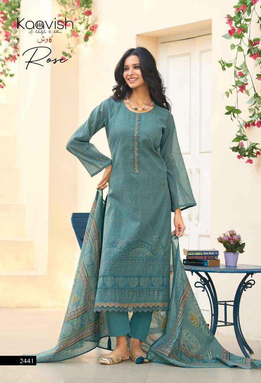Kaavish Rose Chanderi Dress Material (6 pcs Catalogue)