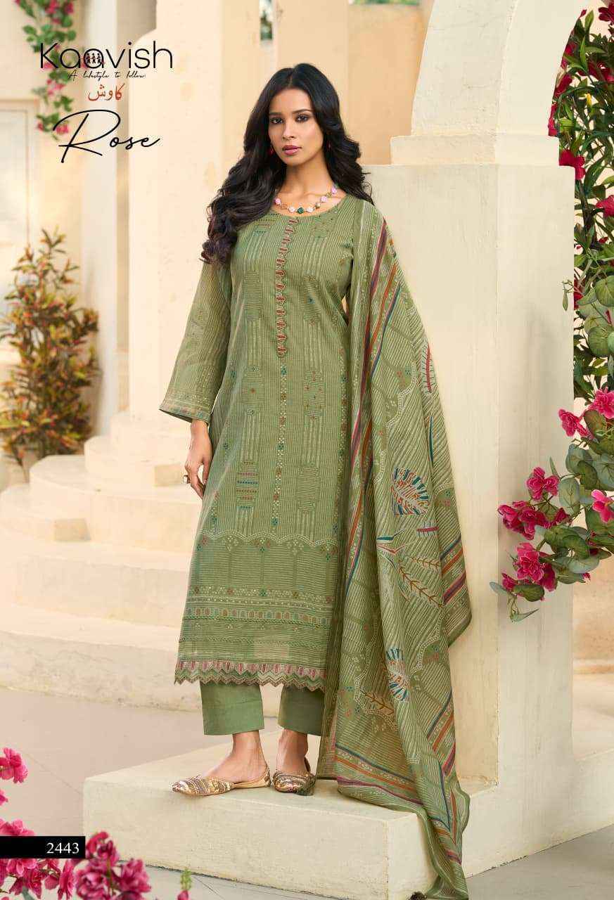Kaavish Rose Chanderi Dress Material (6 pcs Catalogue)