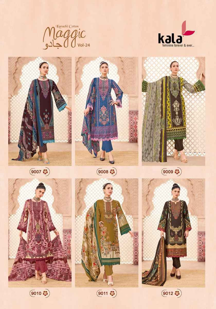 Kala Maggic Vol-24 Cotton Dress Material (12 pcs Catalogue)