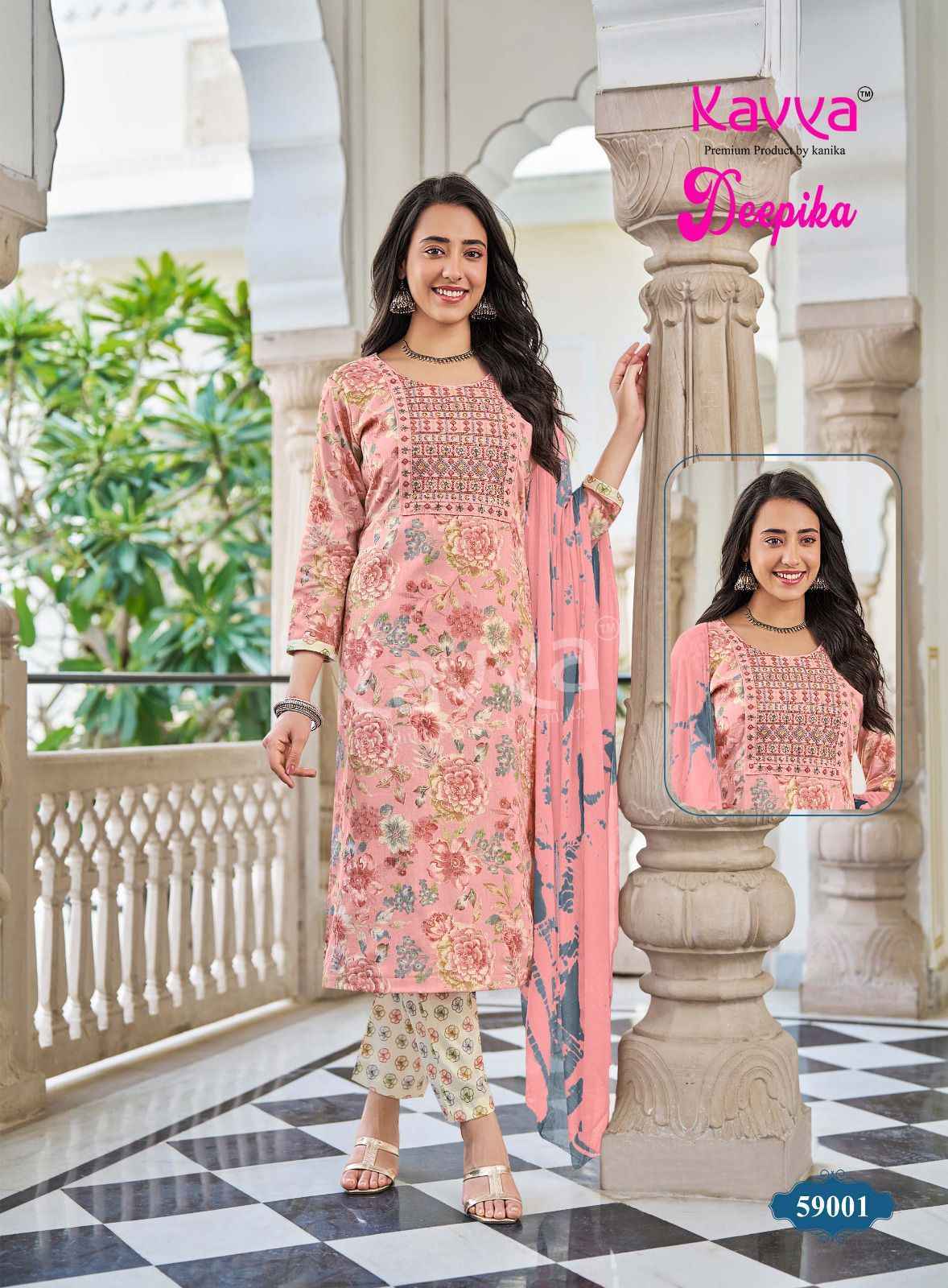 Kavya Deepika Vol-59 Capsule Readymade Suit (10 pcs Catalogue)