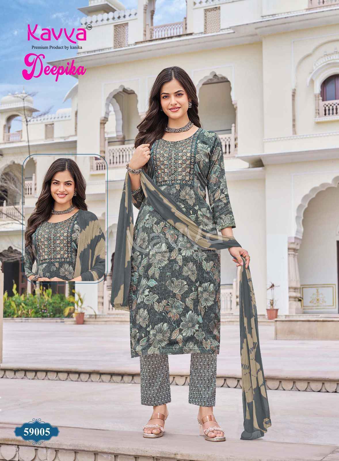 Kavya Deepika Vol-59 Capsule Readymade Suit (10 pcs Catalogue)