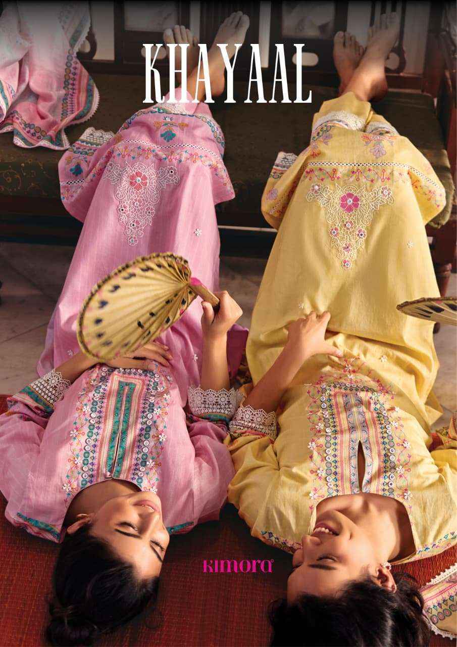 Kimora Khayaal Cotton Dress Material (4 pcs Catalogue)