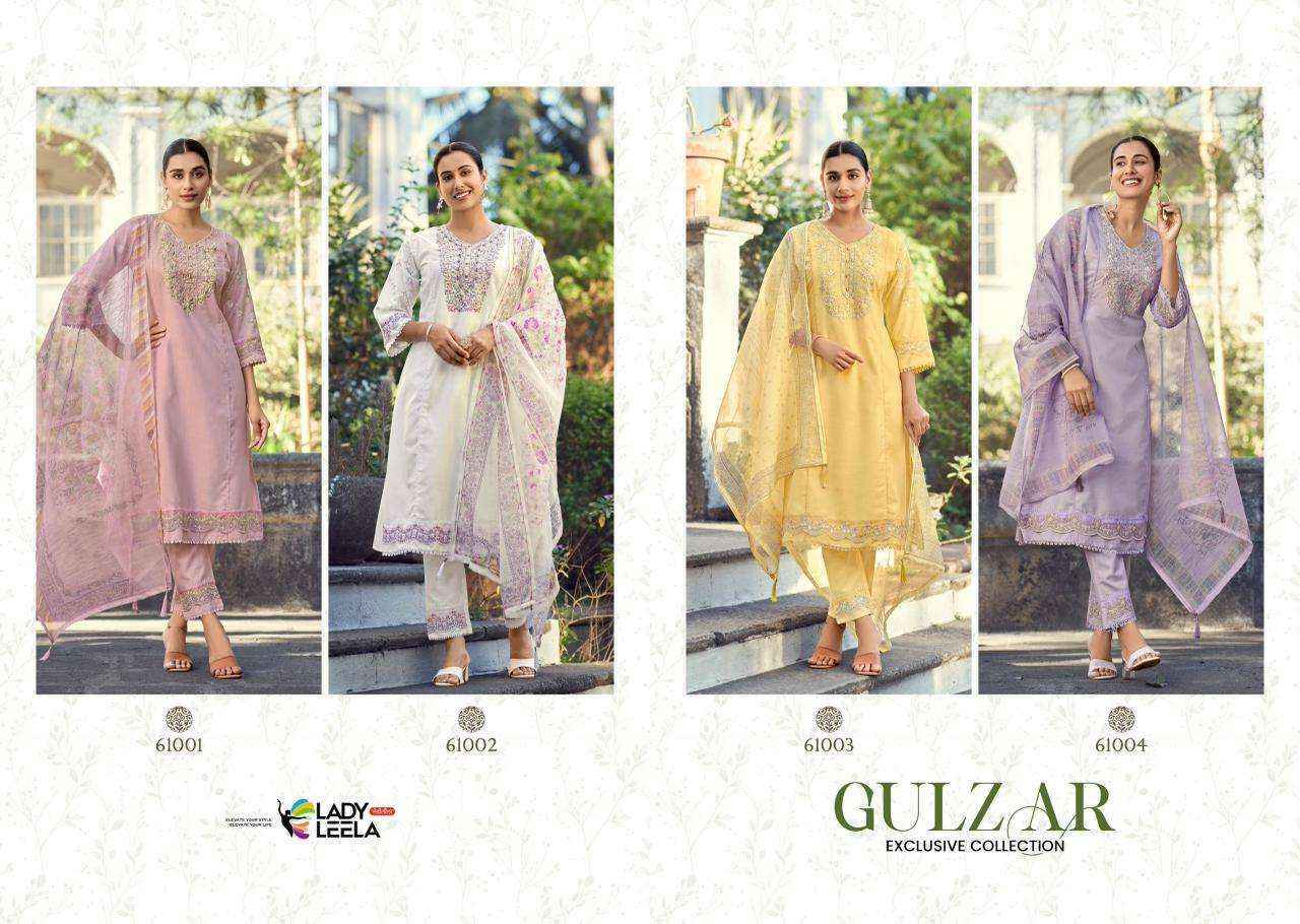 Lady Leela Gulzar Linen Cotton Readymade Suit (4 pcs Catalogue)