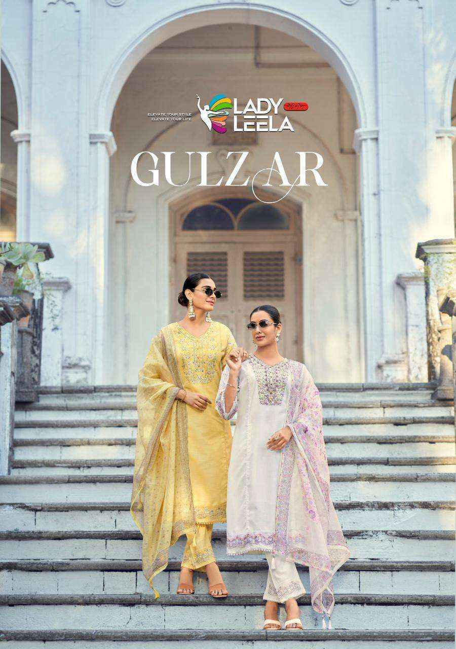 Lady Leela Gulzar Linen Cotton Readymade Suit (4 pcs Catalogue)