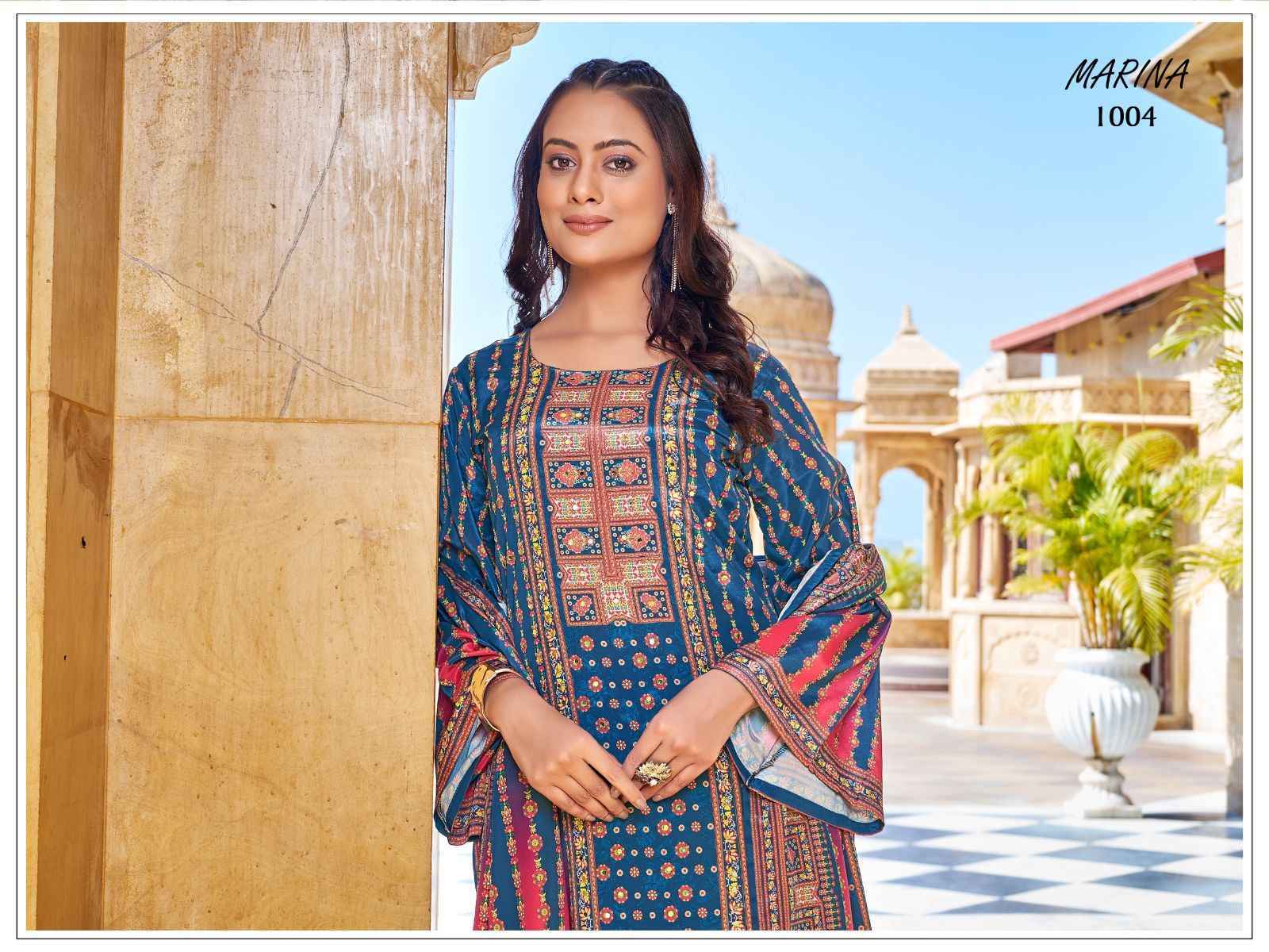 Marina Readymade Crape Silk Dress (6 pcs Catalogue)