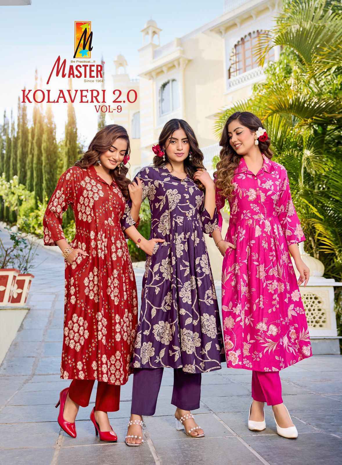 Master Kolaveri 2.0 Vol-9 Vertican Kurti With Bottom (10 pcs Catalogue)