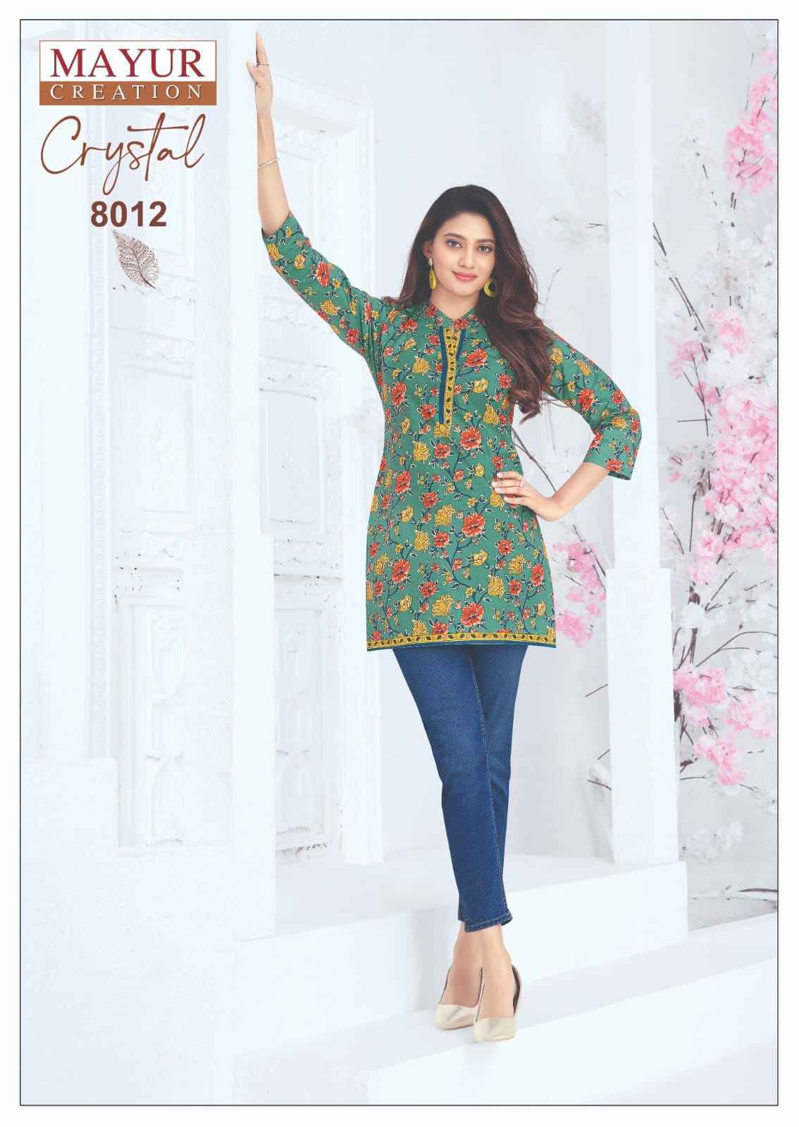 Mayur Creation Crystal Vol-8 Poplin Cotton Tunic Top (12 pcs Catalogue)