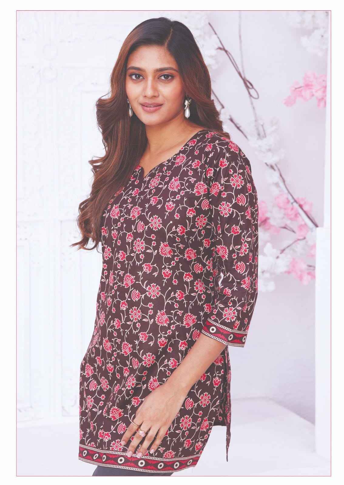 Mayur Creation Crystal Vol-8 Poplin Cotton Tunic Top (12 pcs Catalogue)