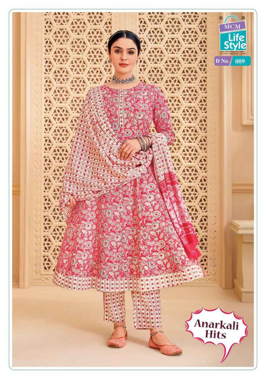 MCM Lifestyle Anarkali Hits Cotton Readymade Suit (10 pcs Catalogue)