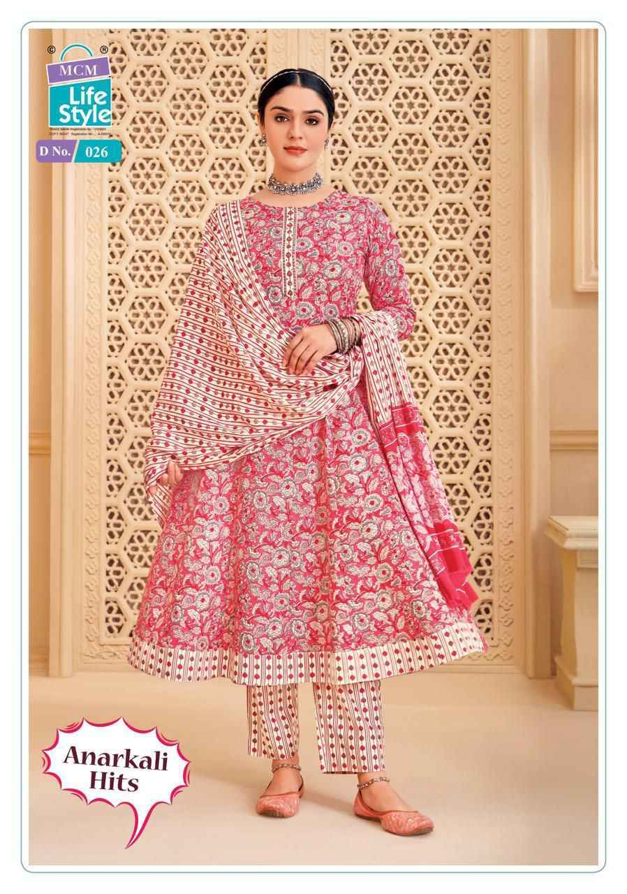 MCM Lifestyle Anarkali Hits Cotton Readymade Suit (10 pcs Catalogue)