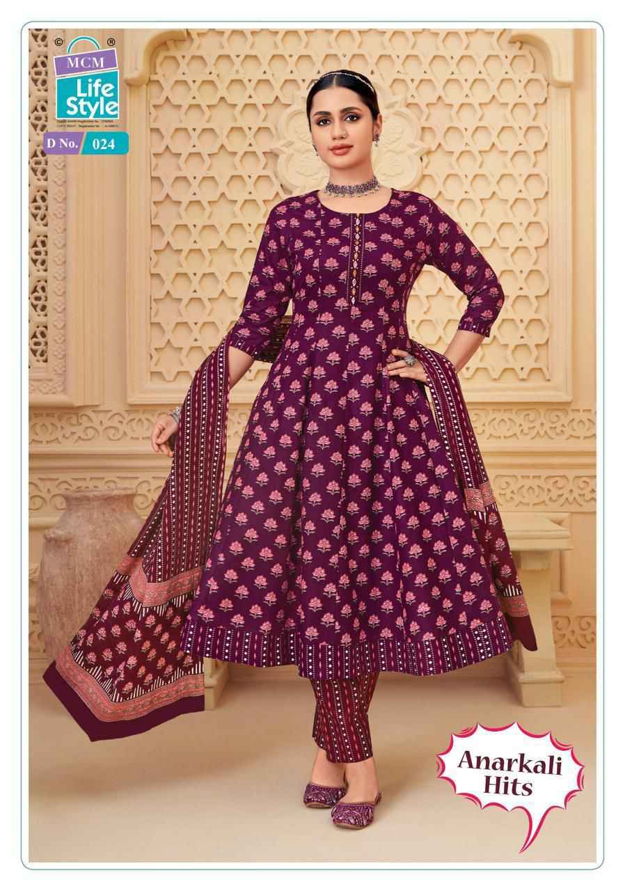 MCM Lifestyle Anarkali Hits Cotton Readymade Suit (10 pcs Catalogue)