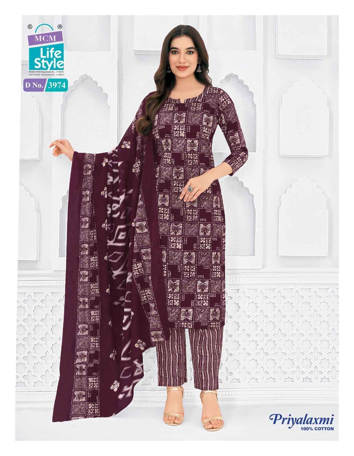 MCM Lifestyle Priyalaxmi Vol-39 Cotton Dress Material (20 pcs Catalogue)