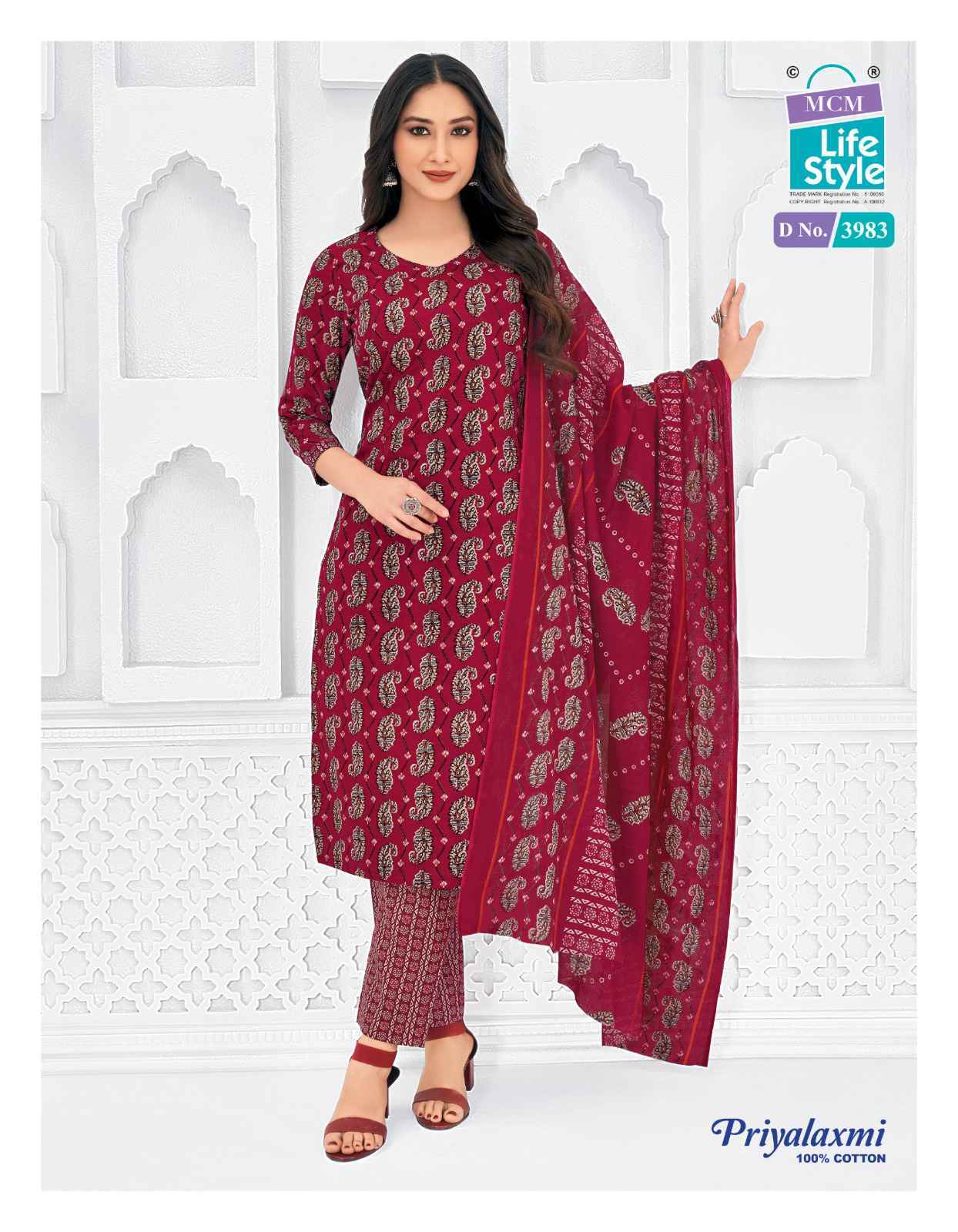 MCM Lifestyle Priyalaxmi Vol-39 Cotton Dress Material (20 pcs Catalogue)
