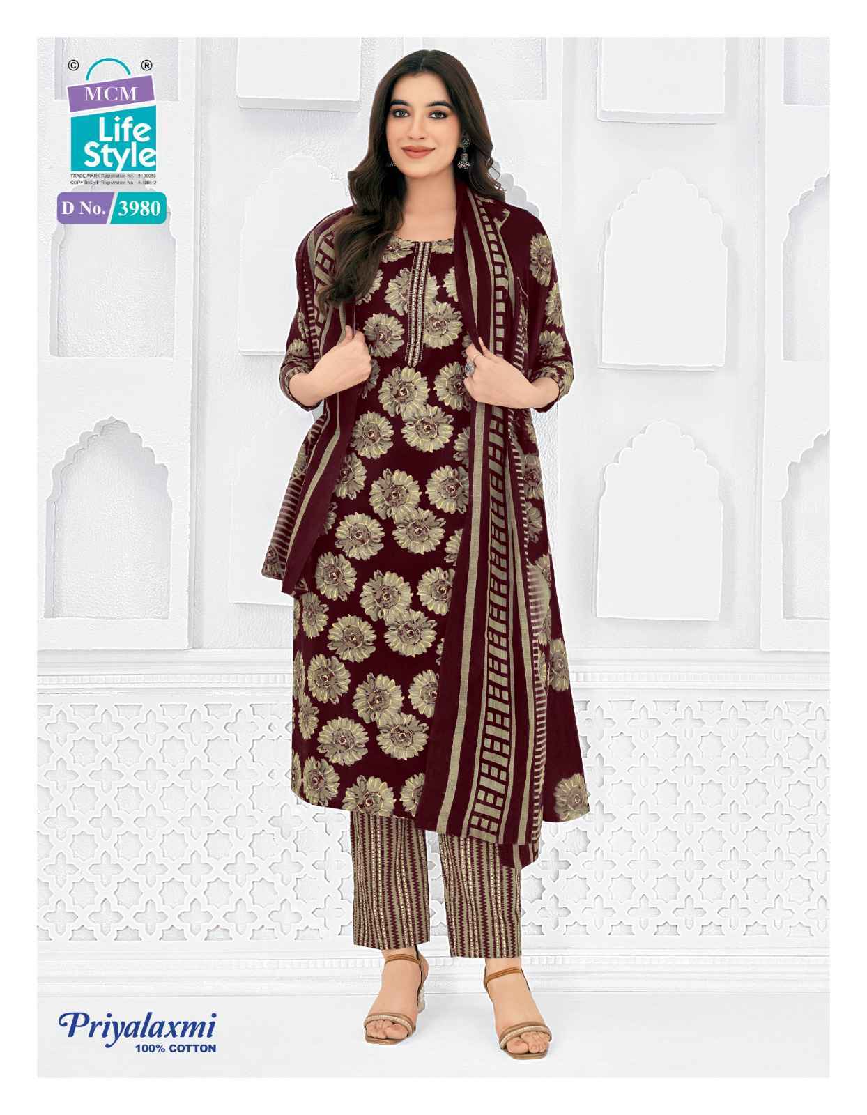 MCM Lifestyle Priyalaxmi Vol-39 Cotton Dress Material (20 pcs Catalogue)